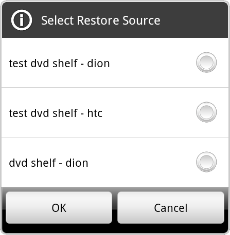 select restore