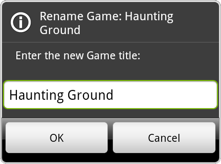 rename item dialog
