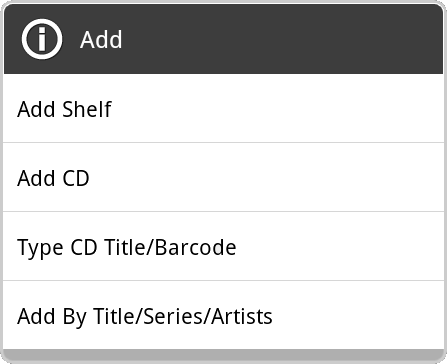 items add new dialog