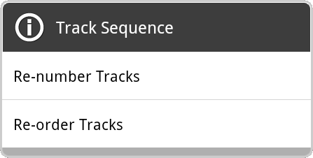 tracks dialog